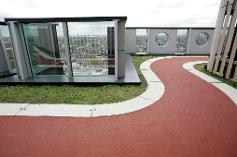 rooftop running track